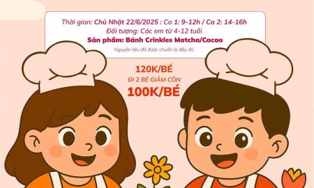 “BÉ VÀ BÁNH” – WORKSHOP LÀM BÁNH VUI HÈ CÙNG TUT BRAND!