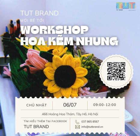 Workshop Hoa Kẽm Nhung – Cùng Bé Gieo Sắc Màu