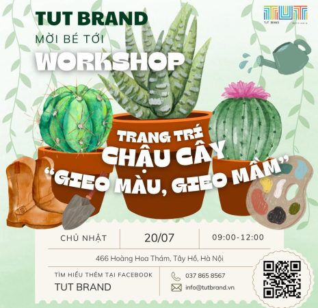 Workshop “Gieo Màu, Gieo Mầm” – Trang Trí Chậu Cây